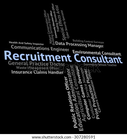 recruitment consultant showing headhunter occupation jobs stock headhunter careers