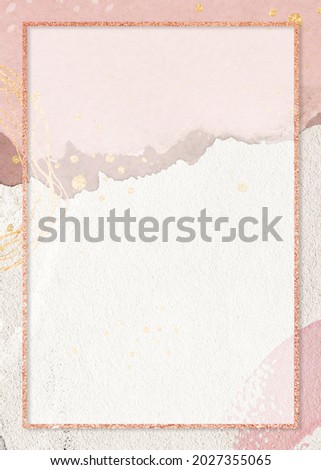 Rectangle frame on Neo Memphis social background illustration