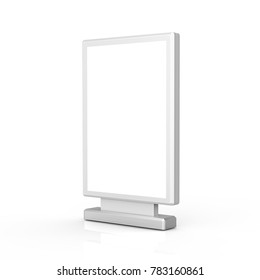 Rectangle Light Box Mockup 3d Rendering Stock Illustration 783160861 ...