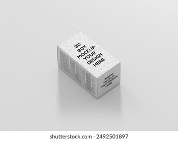Rectangle Package Box Mockup 4