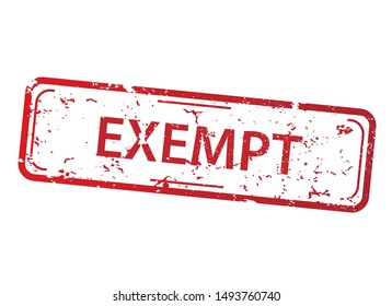 828 Exempt stamp Images, Stock Photos & Vectors | Shutterstock