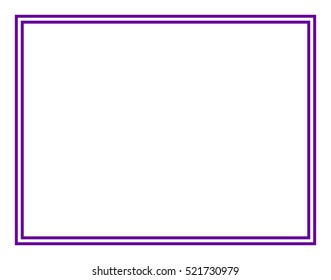 Rectangle Shape Purple Parallel Border On Stock Illustration 521730979 ...