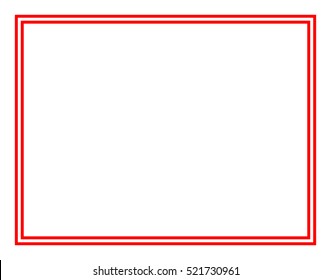 1,468,480 Red border Images, Stock Photos & Vectors | Shutterstock