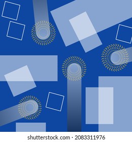 rectangular combined geometric shape background illustration design