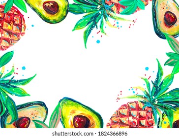 269 Hawaiian pineapple border Images, Stock Photos &amp; Vectors | Shutterstock
