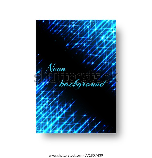 rectangular invitation template christmas party neon stock black light party invitation templates