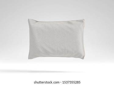 Rectangular Pillow Mockup On White Background Stock Illustration ...