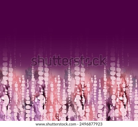 rectangular scarf design with seamless abstract patterns and amazing colors