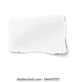 Rectangular Square Ragged Paper Fragment Soft Stock Illustration 