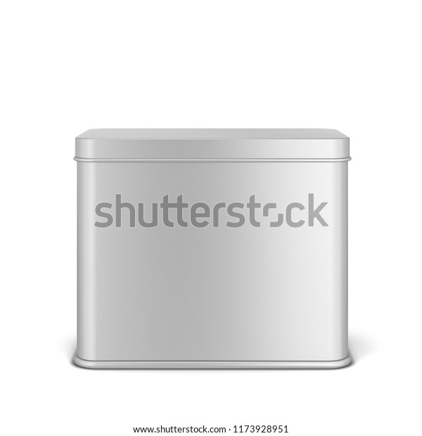 Rectangular Tin Can Tea Coffee 3d Stock Illustration 1173928951