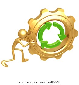 Recycle Gear Stock Illustration 7685548 | Shutterstock