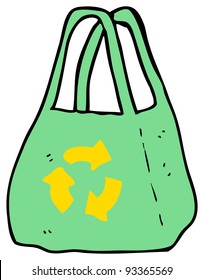 Recycled Bag Cartoon Stock Illustration 93365569 | Shutterstock