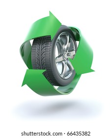 Recycled tire