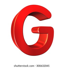 Red 3d Letter G Isolated White Stock Illustration 300632045 | Shutterstock