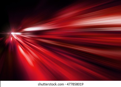 Red Abstract Fast Zoom Speed Motion Background For Design.