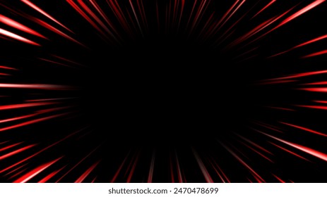 Líneas velocidad anime rojo
