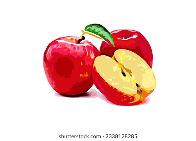 Red apple vector stock image