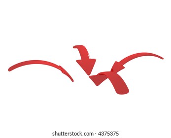 red arrows