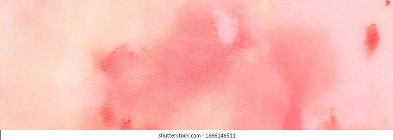 Red Artistic Print. Yellow Dirty Art Background. Beige Contemporary Wallpaper. Rose Watercolor Print. Pastel Art Banner. Peach Vintage Panorama. Nude Tie Dye Drawing. White Hand Drawn Splash.