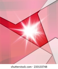 Red Background With Beams