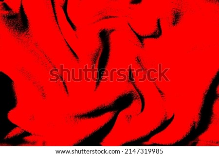 Red background with black spots , lines, grains, noice, splash