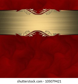 Red Background Gold Texture Stripe Layout Stock Illustration 105079421