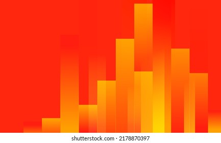 Red Background Material Image Rising Graph Stock Illustration ...