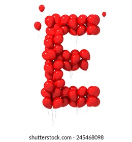 Red Balloon Letter E