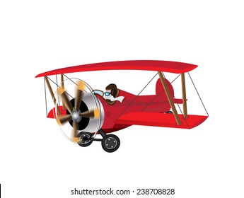 Red Baron Bi Plane. 