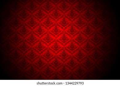 Red Baroque Wallpaper Background