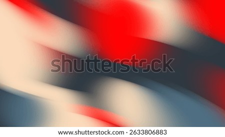 Red beige and blue background blend smoothly in curved lines, ideal for abstract background designs, artistic projects, or modern decor themes.