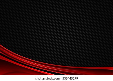 red and black chrome carbon fiber. metal background and texture. 3d illustration.