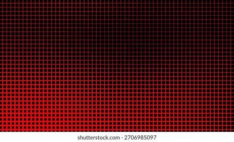 Red and black grid pattern background geometric halftone effect square boxes