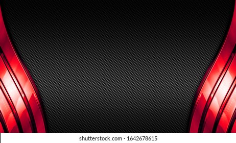 Red Black Shiny Metal Background Carbon Stock Illustration 1642678615 ...