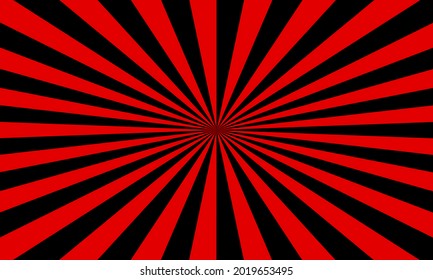 Red And Black Sunburst Background Illustration