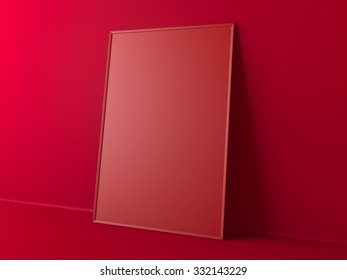 Red blank canvas 