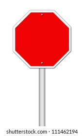 Blanks Stop Sign Room Copyspace Stock Illustration 51196177 | Shutterstock