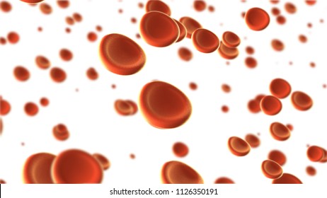 Red Blood Cells Background 3d Rendering Stock Illustration 1126350191 ...