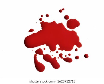 Red Blood Drops On White Ground Stock Illustration 1625912713 ...