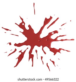 Red Blood Splat Stock Illustration 49566316