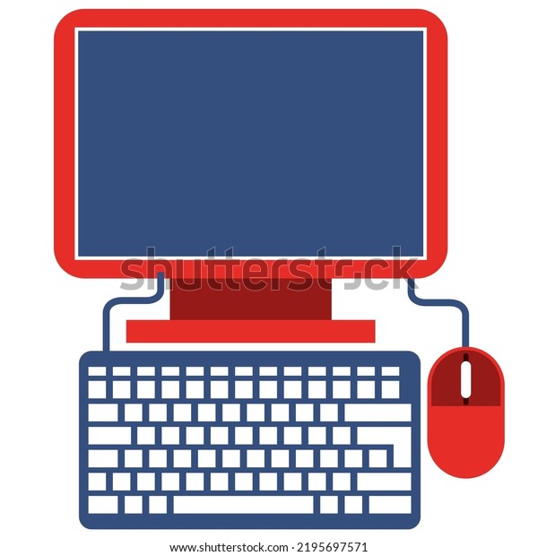 Red and blue\
flat computer illustration with white background.\
Chakwal,\
Pakistan-08-30-2022