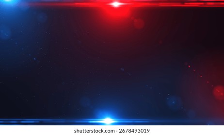 Red and blue light rays background