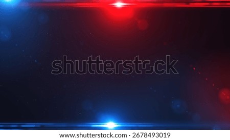 Red and blue light rays background