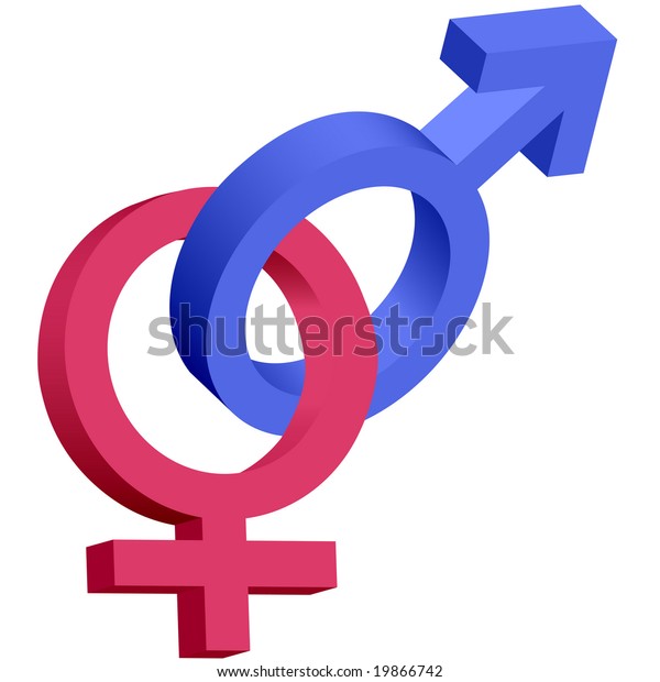 Red Blue Male Female 3d Gender Stock Illustration 19866742 Shutterstock