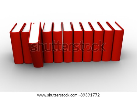 Red book. This is a 3d render illustration