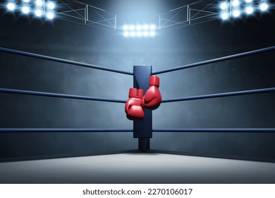 Red boxing gloves 3d illustration - Powered by Shutterstock