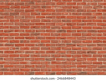Red brick wall pattern seamless background.