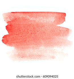 Red Brush Stroke Abstract Watercolor Background Stock Illustration ...