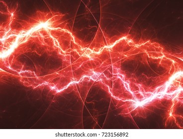 Red Burning Lightning