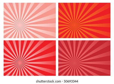 Red Burst Rays Background Eps10 Format Stock Illustration 50693344 ...